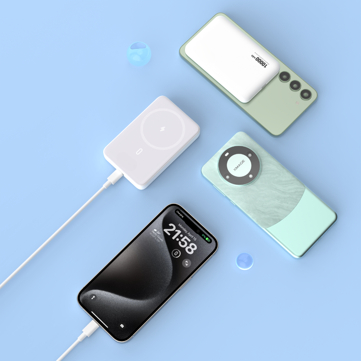 Magnetic 10000mAh Wireless Power Bank