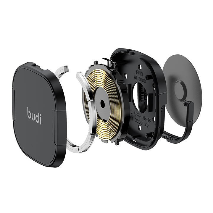 Budi MagSafe Wireless Charger, Foldable Magnetic Wireless Charger with Kickstand