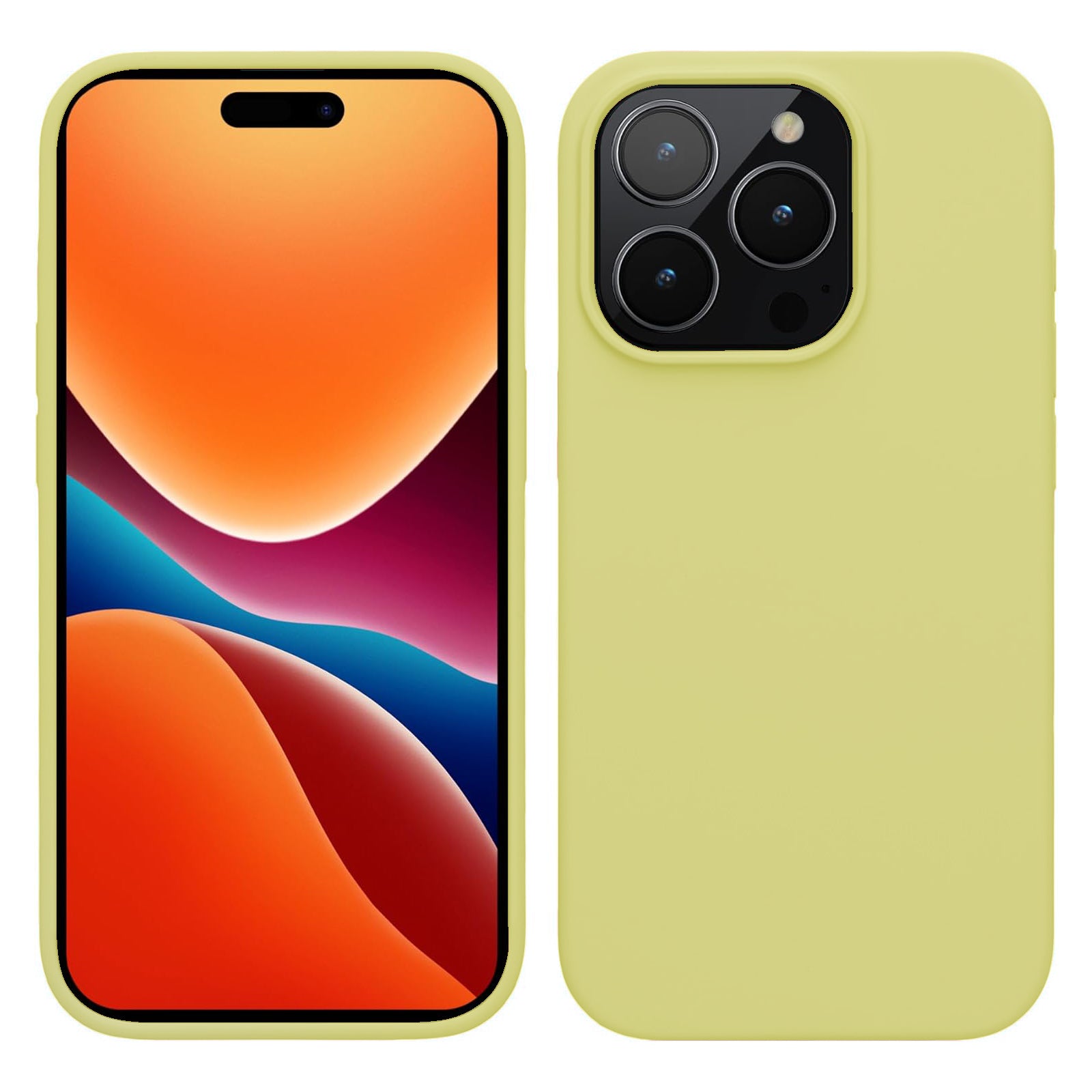 PhoneBits Ultra-Slim Matte Silicone iPhone Case, Protective Shockproof Case for iPhone Compatible with Wireless Charging, Magnetic Mobile Phone Back Case Cover - iPhone 14 Series