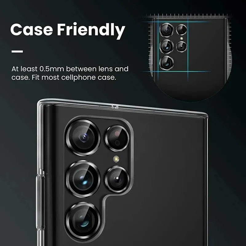 PhoneBits HD Transparency Camera Lens Protector for Samsung, Protective Individual Ring Samsung Camera Lens Glass, Anti Scratch Samsung Camera Lens Protector Cover