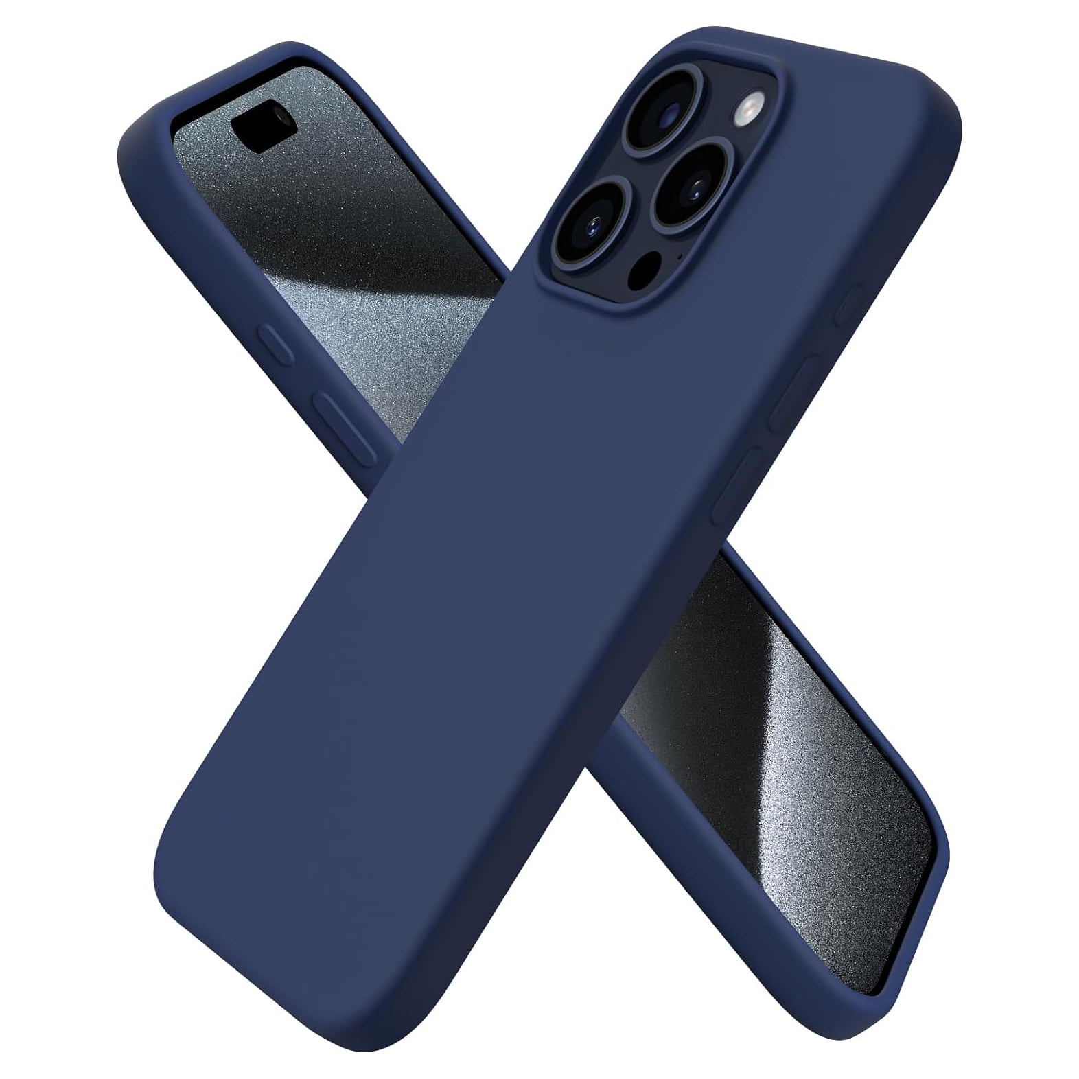 PhoneBits Ultra-Slim Liquid Silicone iPhone Case, Protective Shockproof iPhone Case Compatible with Wireless Charging, Magnetic Mobile Phone Back Case Cover
