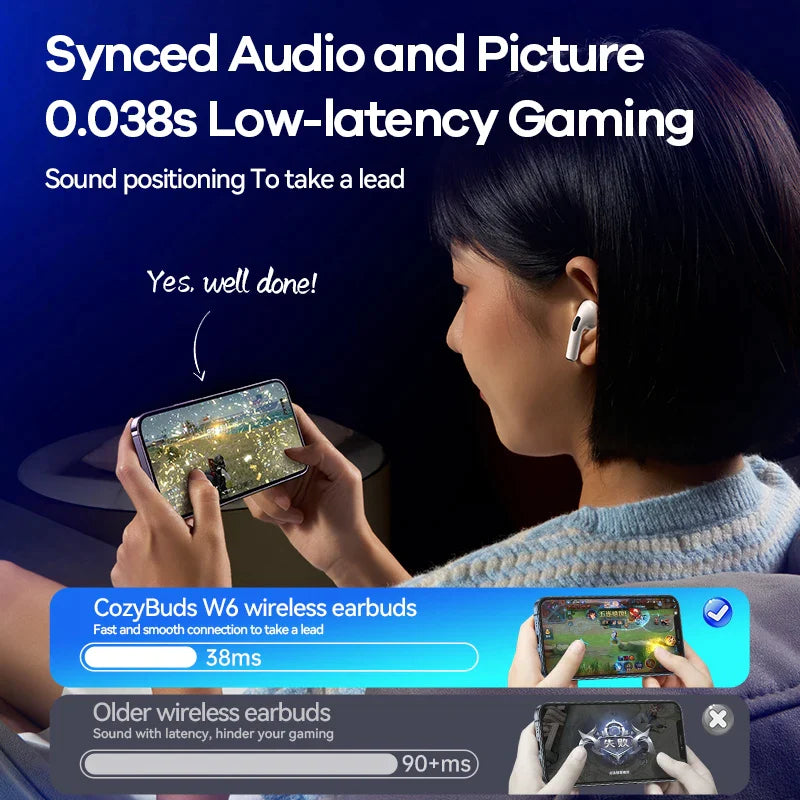 Remax Smart Wireless Bluetooth HD Stereo Music In-Ear Earbuds with Built-in Mic