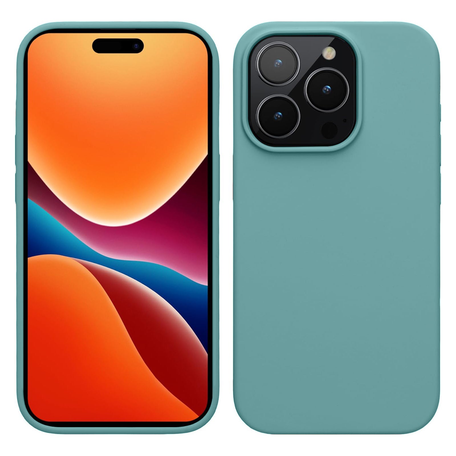 PhoneBits Ultra-Slim Matte Silicone iPhone Case, Protective Shockproof Case for iPhone Compatible with Wireless Charging, Magnetic Mobile Phone Back Case Cover - iPhone 14 Series