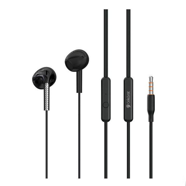 PhoneBits Smart Wired Earphone with Mic, AUX Wired Music Earphones, Noise Isolating Handsfree