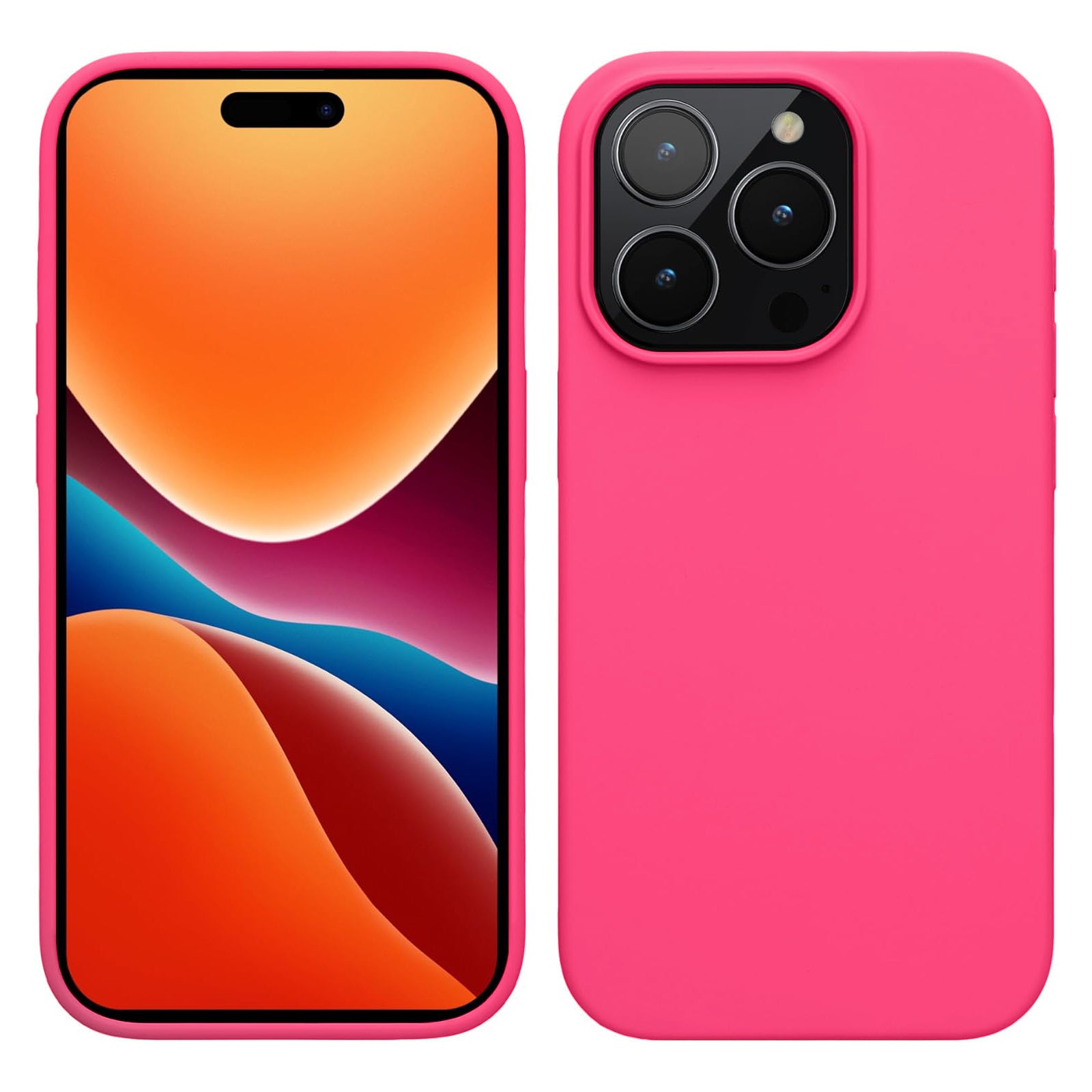 PhoneBits Ultra-Slim Matte Silicone iPhone Case, Protective Shockproof Case for iPhone Compatible with Wireless Charging, Magnetic Mobile Phone Back Case Cover - iPhone 14 Series