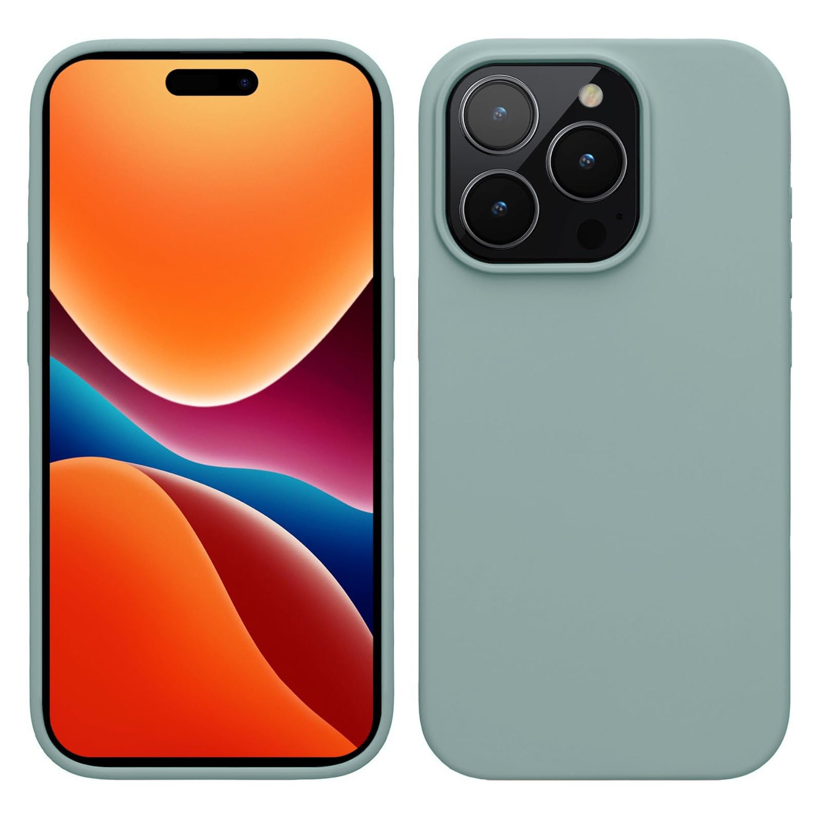 PhoneBits Ultra-Slim Matte Silicone iPhone Case, Protective Shockproof Case for iPhone Compatible with Wireless Charging, Magnetic Mobile Phone Back Case Cover - iPhone 14 Series