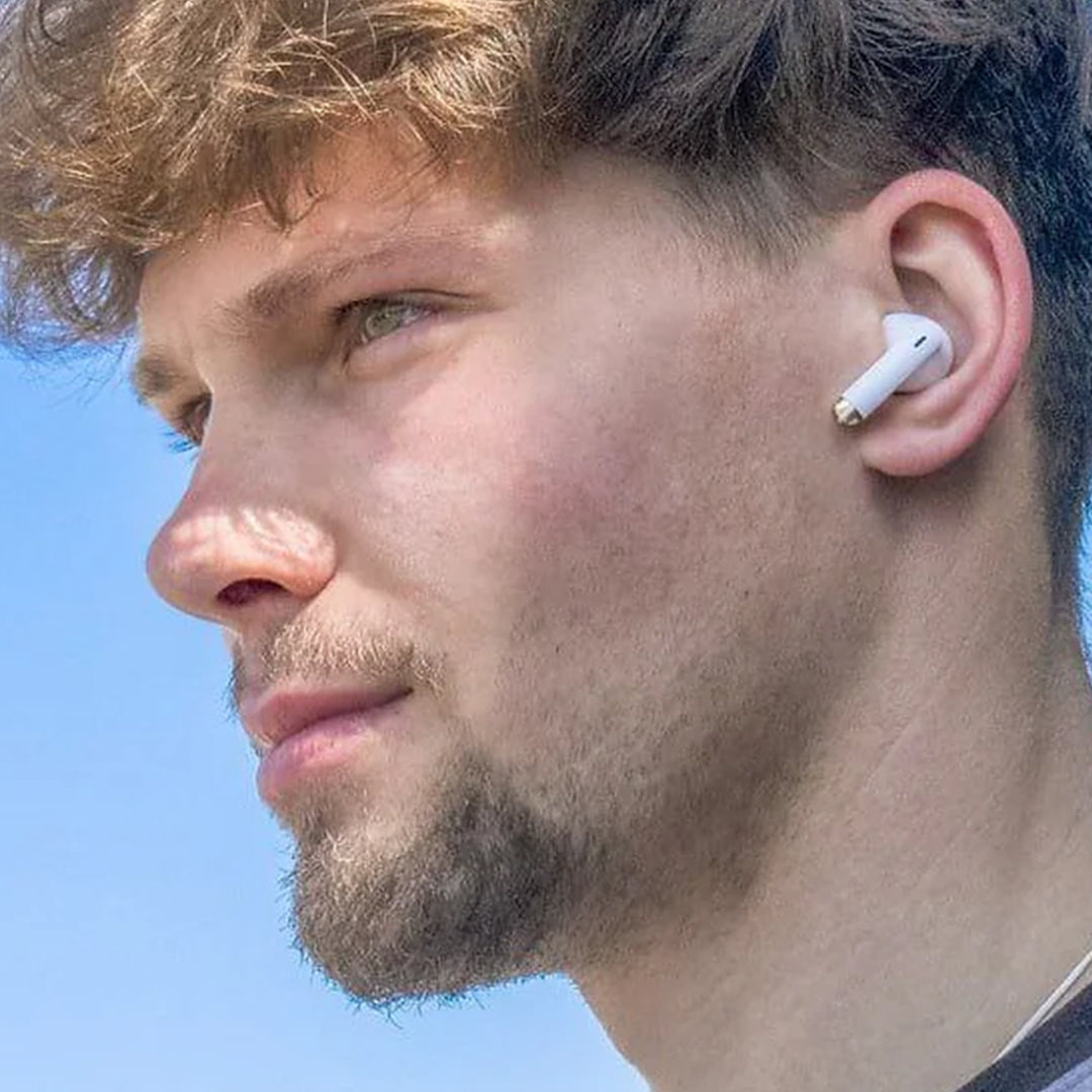 Budi Wireless Earbuds, Bluetooth 5.3 Headphones In Ear with Noise Cancelling Mic, Ear Buds Deep Bass, Earphones Light Weight, Bluetooth Earbuds IP7 Waterproof, Portable Design. Premium Wireless earpieces