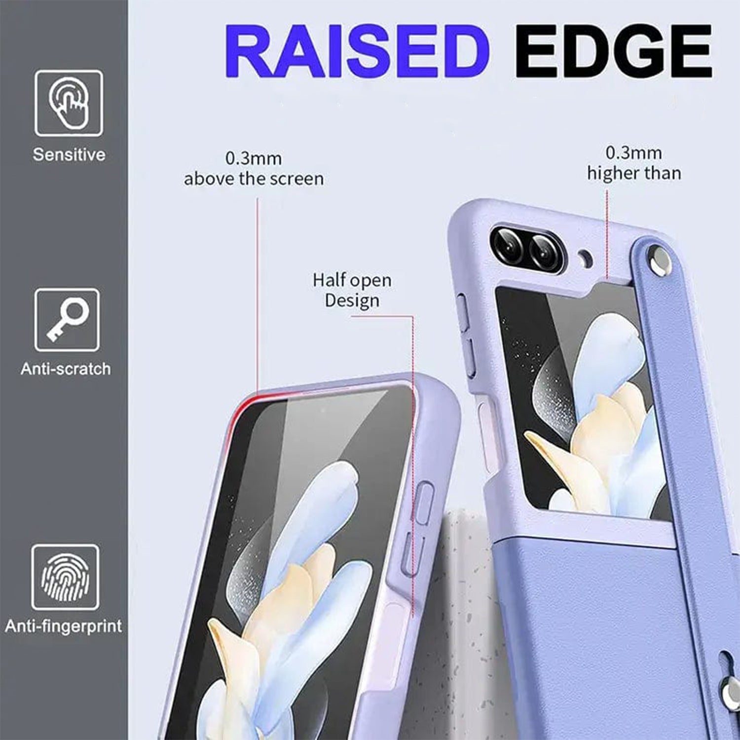 Hard PC Back Cover with Kickstand Strap, Protective Phone Case for Samsung