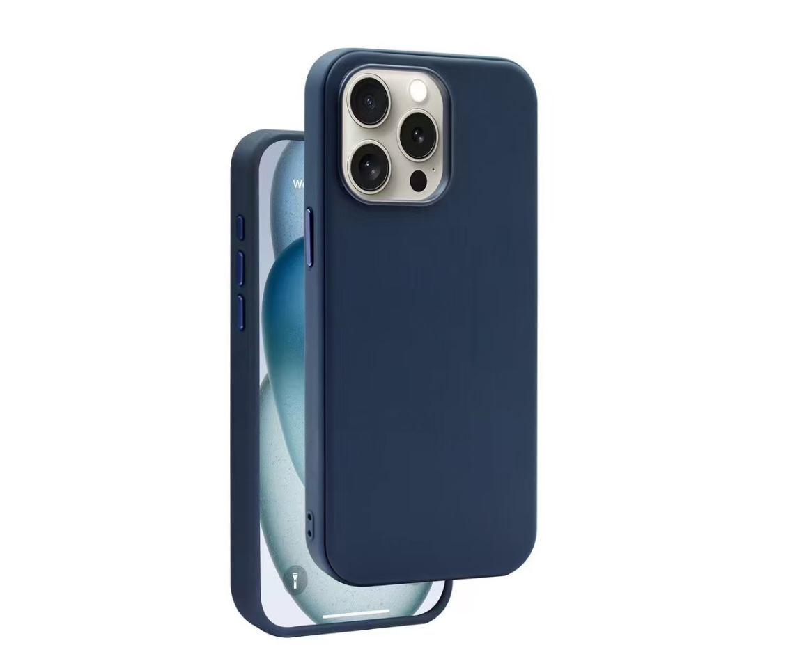 iPhone 15 Pro Max Back Case With Leather Finish
