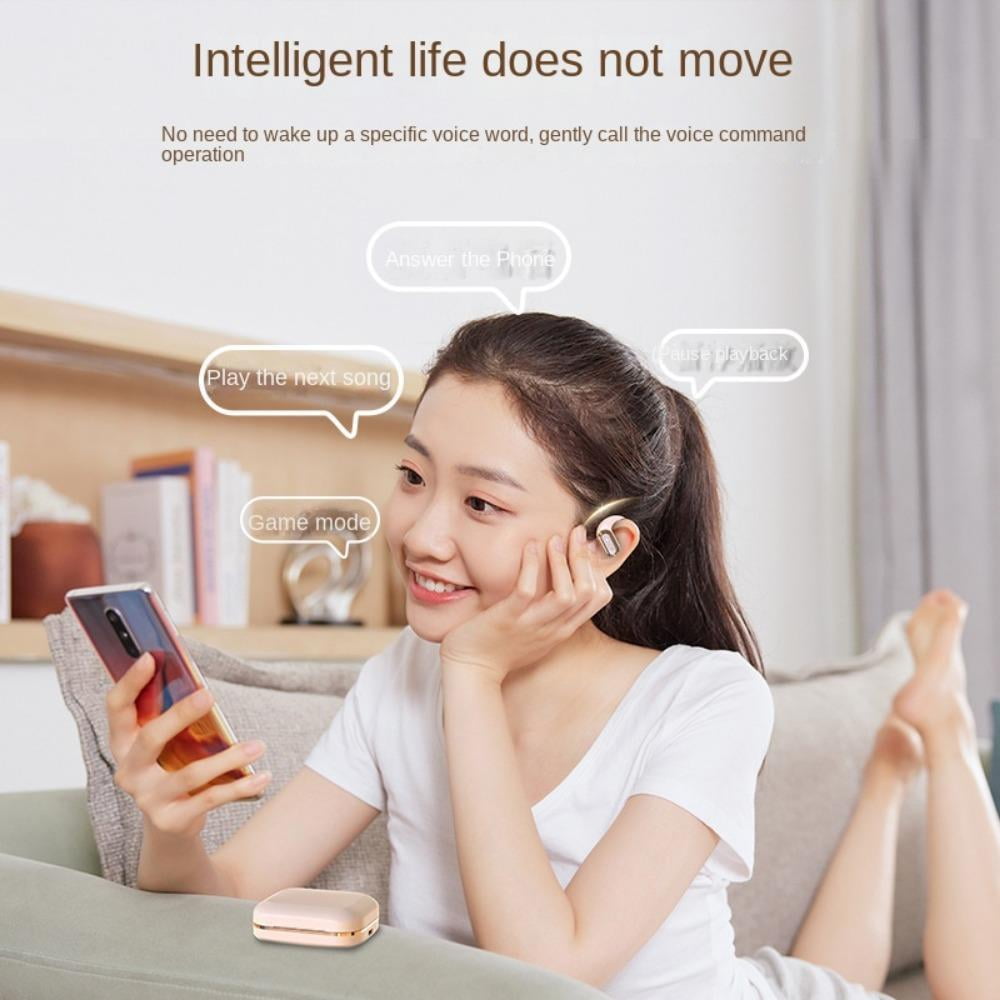 PhoneBits Over The Ear Earbuds | Bluetooth Earphones, Wireless Headphones with LED Display, Wireless Earbuds
