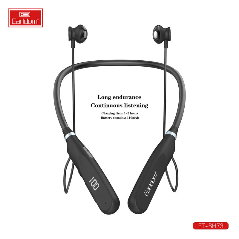 Earldom Neckband Wireless Earphones, In Ear Wireless Sports Earphones, Wireless Bluetooth Handsfree with Mic