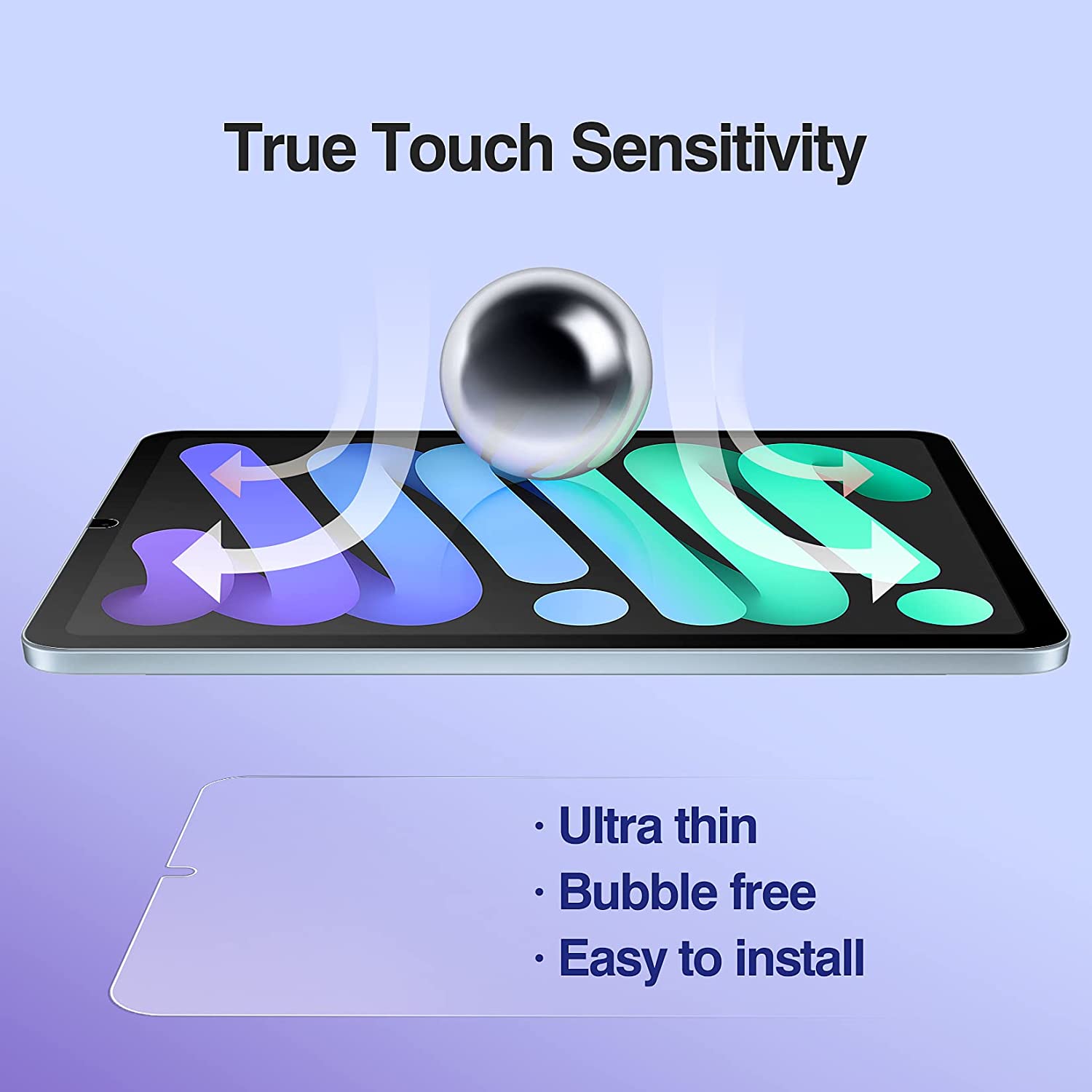 PhoneBits Tempered Glass for iPad Mini 6