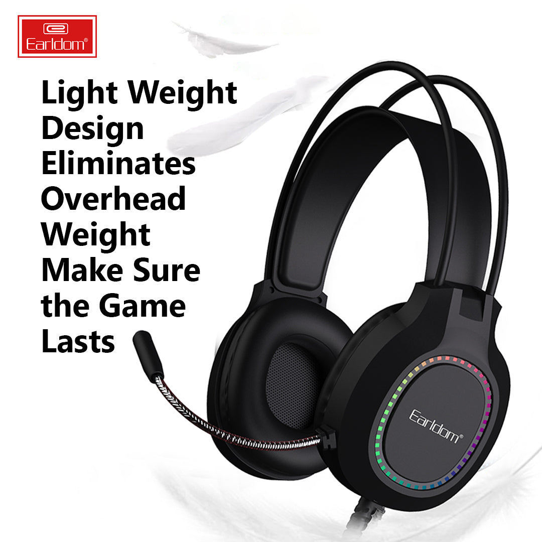 Earldom New Trending Wireless Bluetooth Gaming Wired Over-Ear Headset with Built-In Mic