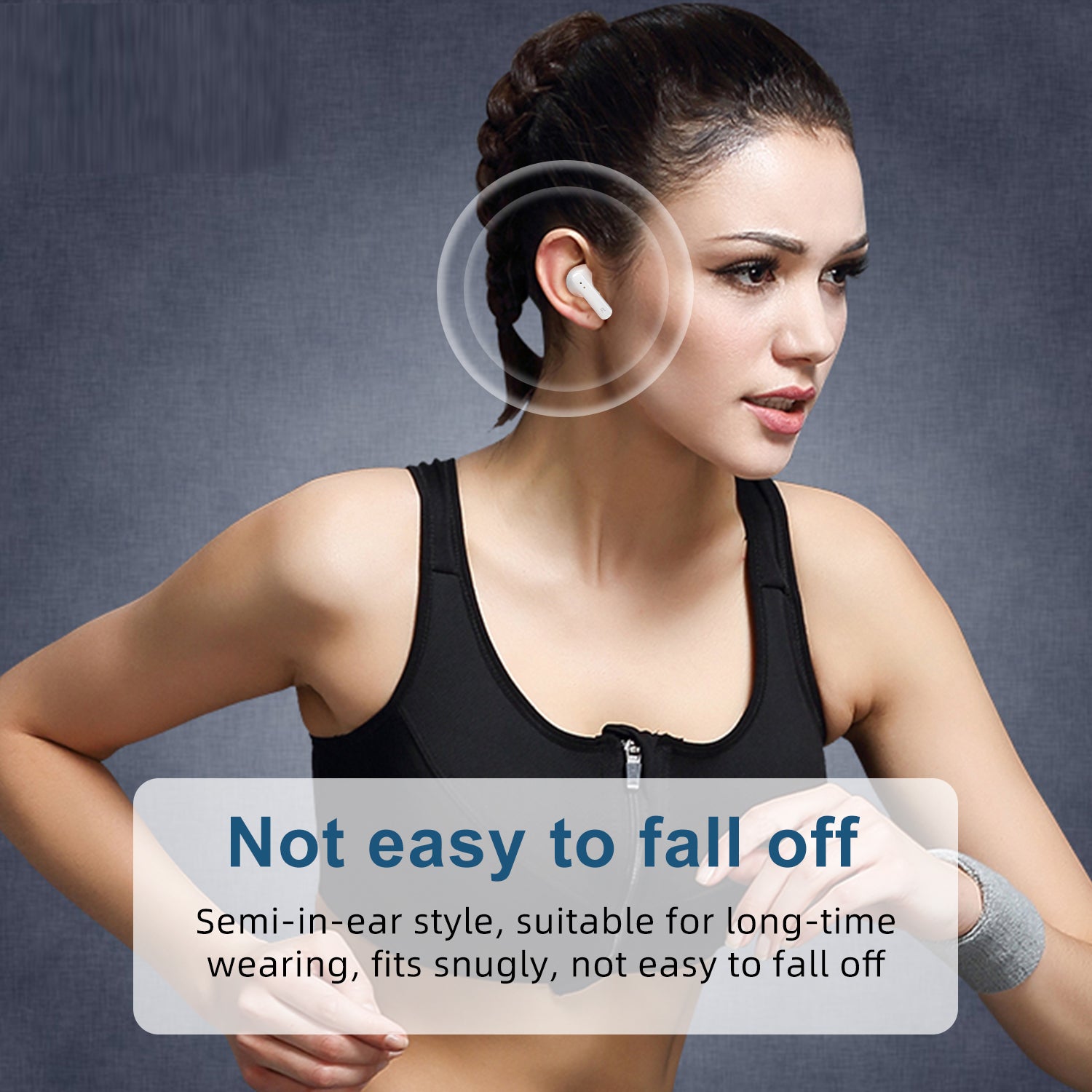 Budi Wireless Earbuds, Bluetooth 5.3 Headphones In Ear with Noise Cancelling Mic, Ear Buds Deep Bass, Earphones Light Weight, Bluetooth Earbuds IP7 Waterproof, Portable Design. Premium Wireless earpieces