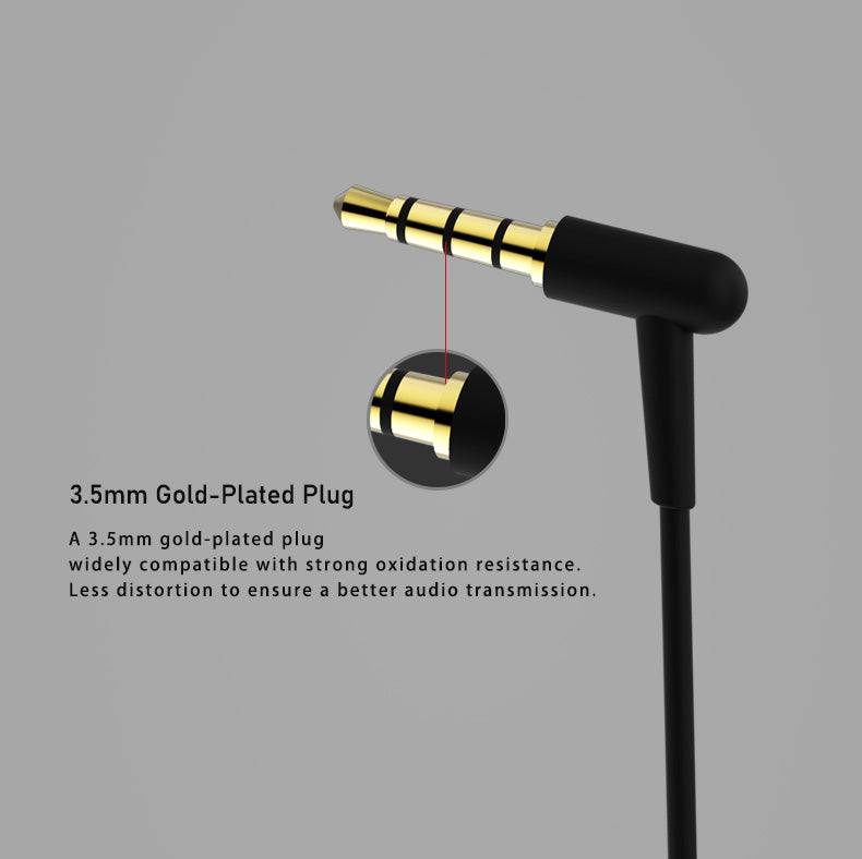 Remax In Ear HD Music Wired Earphones, Wired Sports Earphones with Mic, Wired In Ear Stereo Music Earphones, Noise Isolating Earphones