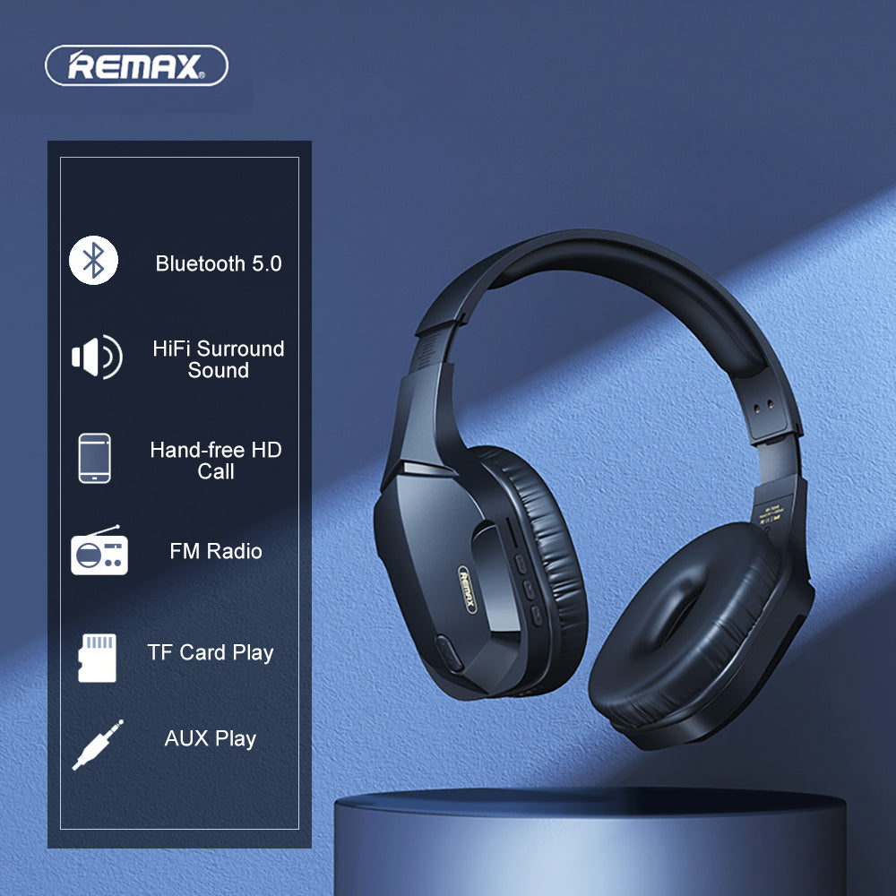 Remax Latest Wireless Bluetooth Heavy-Bass Gaming Over-Ear Headset