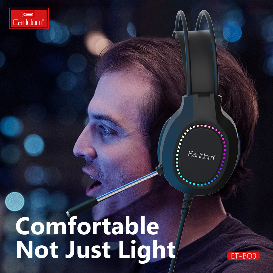 Earldom New Trending Wireless Bluetooth Gaming Wired Over-Ear Headset with Built-In Mic