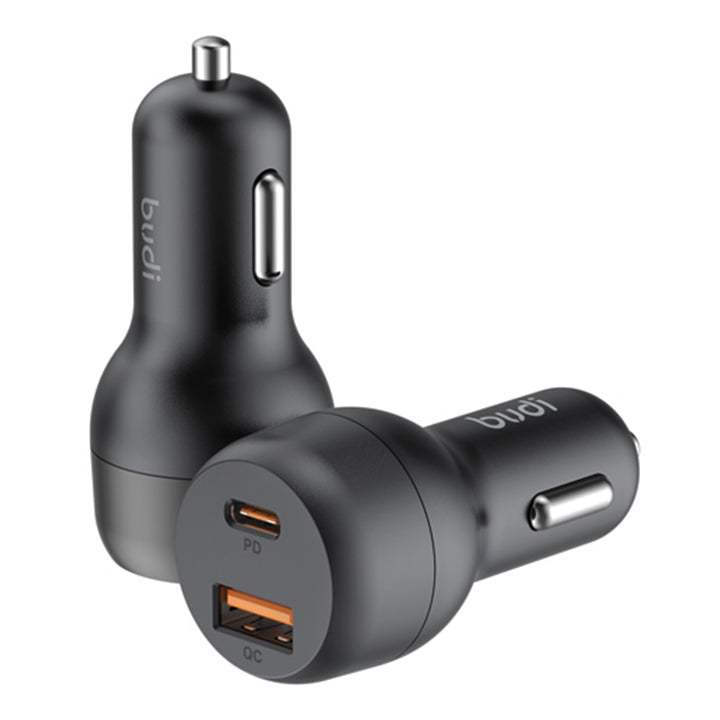 Car Charger with USB C PD+ USB A QC3.0 Ports