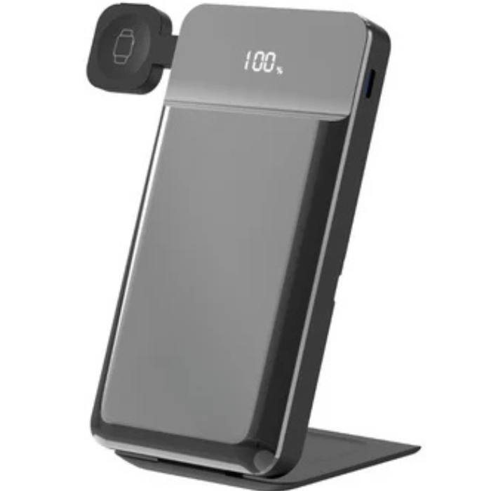 PhoneBits 10000mAh Portable Wireless charging Station And Magsafe Power Bank (3-in-1)