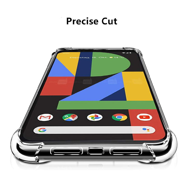 PhoneBits Slim Crystal Clear Case for Google Pixel, Armor Shockproof Google Pixel Case Compatible with Wireless Chargers, Transparent Magnetic Mobile Phone Case, Back Clear Case Cover