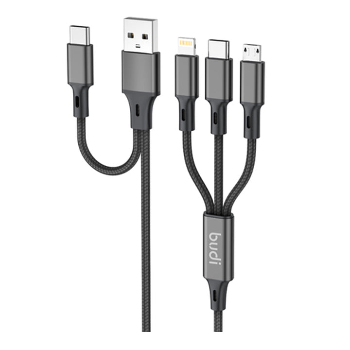 Universal Charging Cable, Multi Fast Charging Cord USB A/C to iPhone USB C/Micro USB