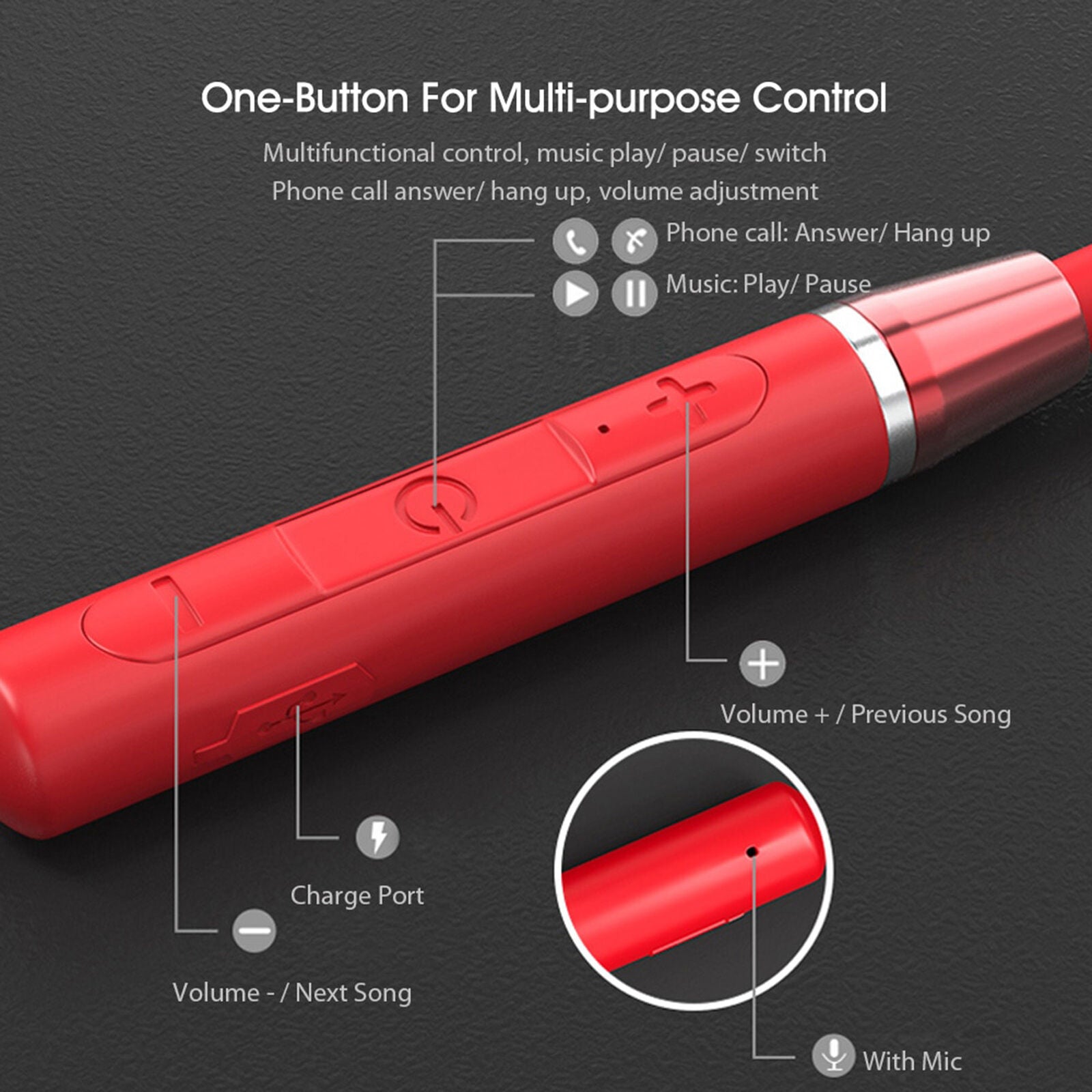 Remax Wireless Earphones, Neckband Wireless Bluetooth Earphones, Wireless Sports Earphones