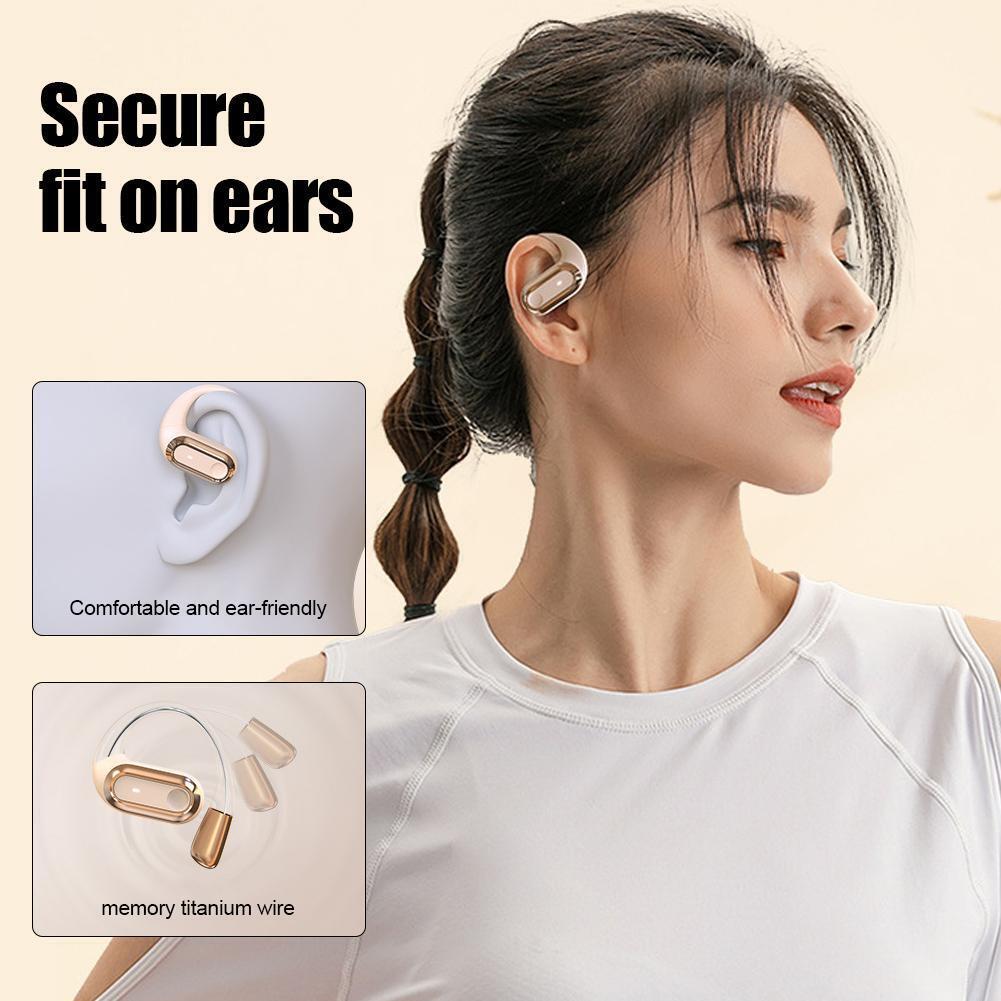 PhoneBits Over The Ear Earbuds | Bluetooth Earphones, Wireless Headphones with LED Display, Wireless Earbuds
