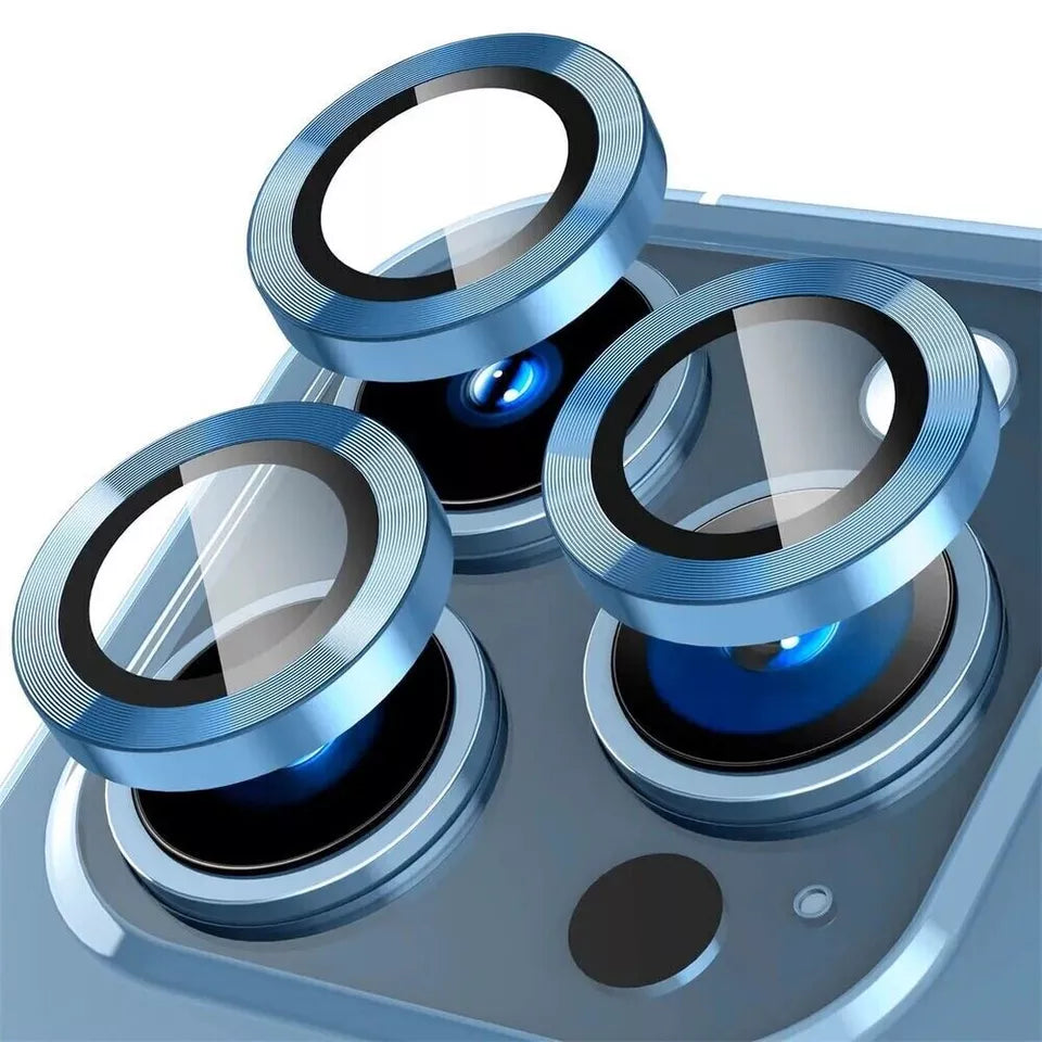Budi HD Transparency Camera Lens Protector for iPhone, Protective Individual Ring iPhone Camera Lens Glass, Anti Scratch iPhone Camera Lens Protector Cover