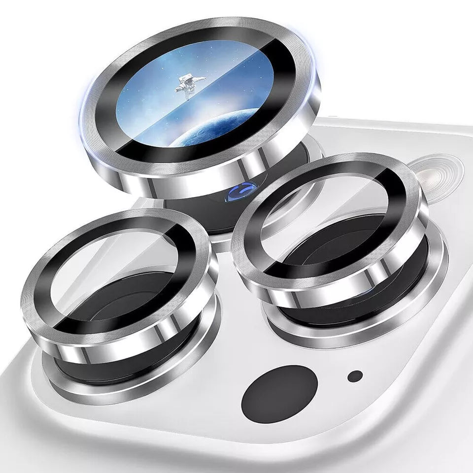 Budi HD Transparency Camera Lens Protector for iPhone, Protective Individual Ring iPhone Camera Lens Glass, Anti Scratch iPhone Camera Lens Protector Cover