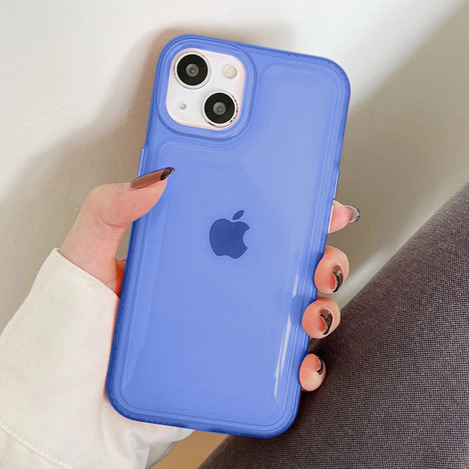 PhoneBits Soft Silicone Airbag iPhone Case with Chromed Camera Edge, Shockproof Phone Case Compatible with iPhone, Mobile Phone Back Case Cover
