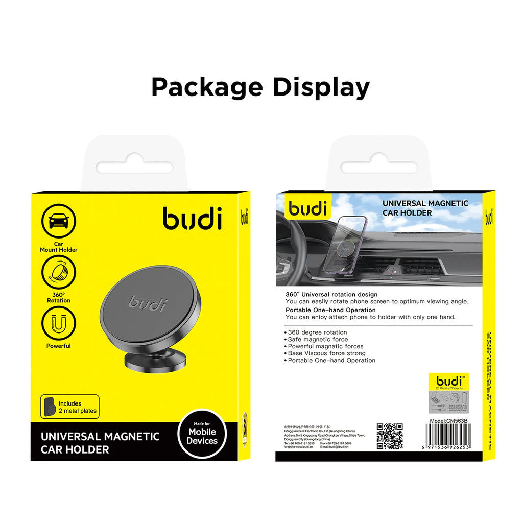 Budi Magnetic Car Phone Holder, Universal Dashboard Car Mount