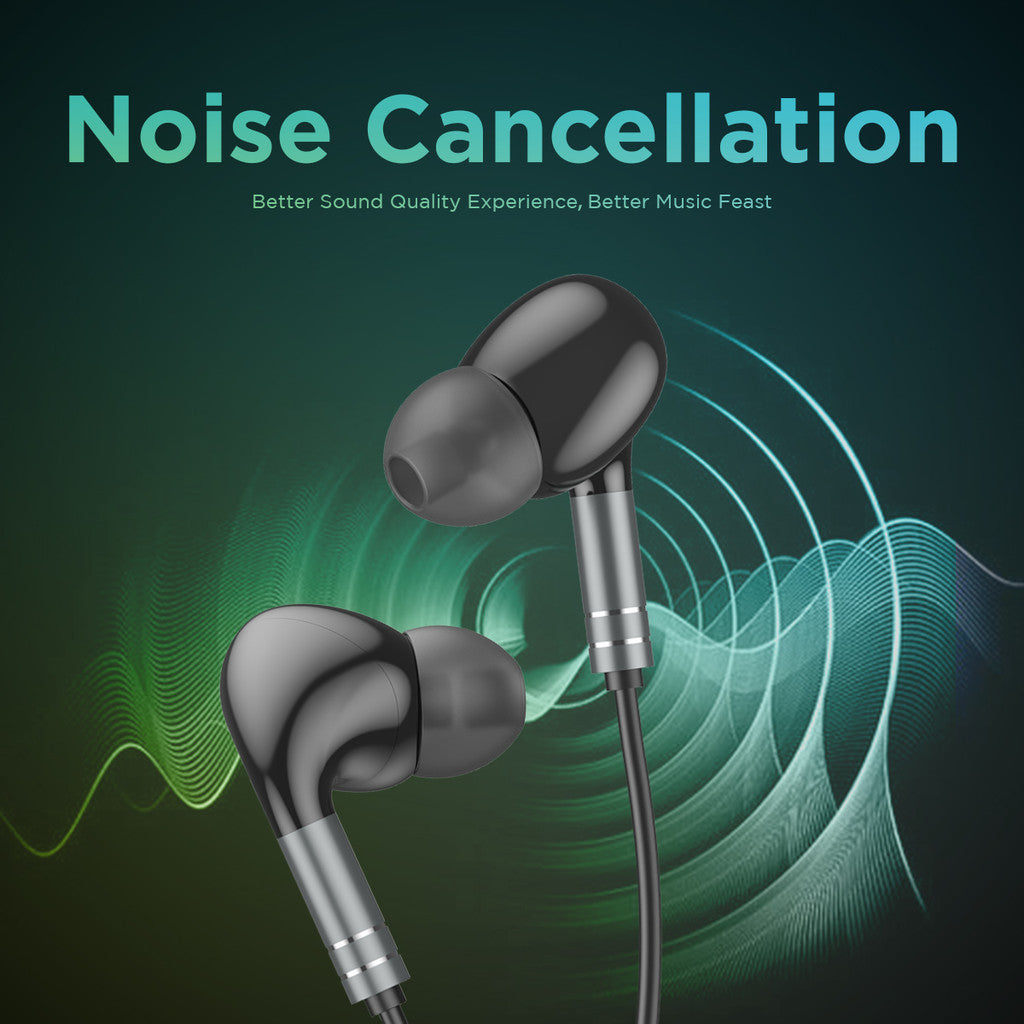 Budi Latest Powerful Deep-Bass In-Ear Wired Earphones with Built-In Mic