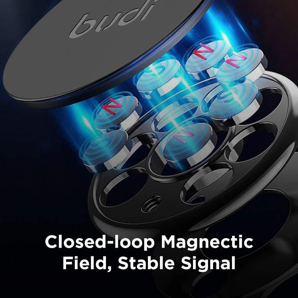Budi Magnetic Car Phone Holder, Universal Dashboard Car Mount