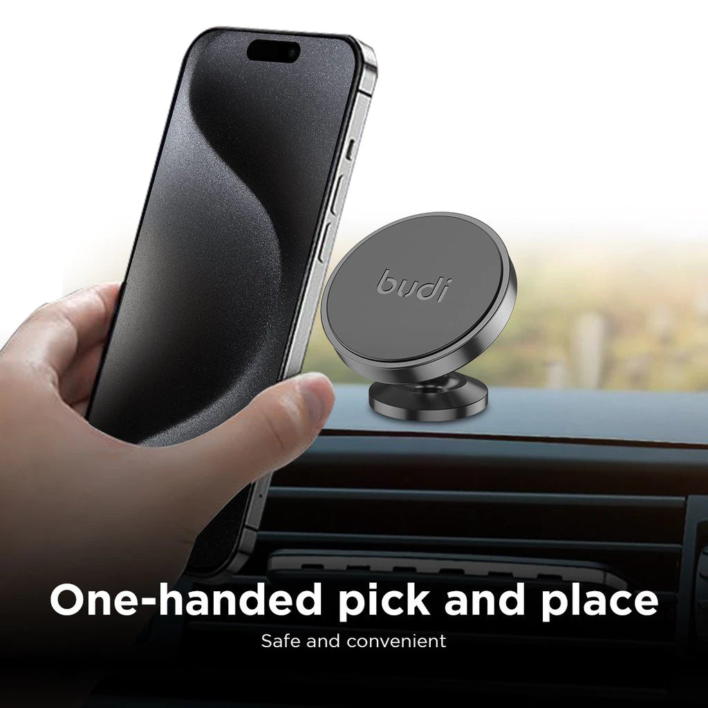 Budi Magnetic Car Phone Holder, Universal Dashboard Car Mount