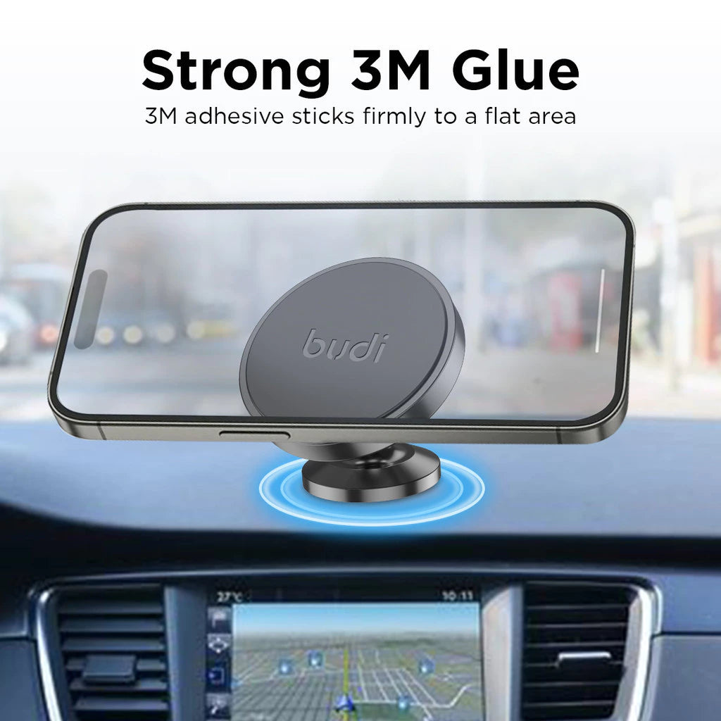 Budi Magnetic Car Phone Holder, Universal Dashboard Car Mount