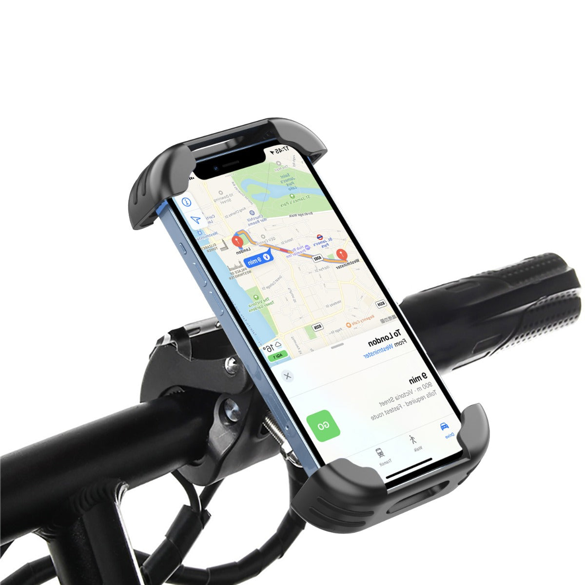 PhoneBits Bike Phone Holder, Indoor Phone Mount for Exercise Bicycle, Mobile Phone Mount for Bicycle
