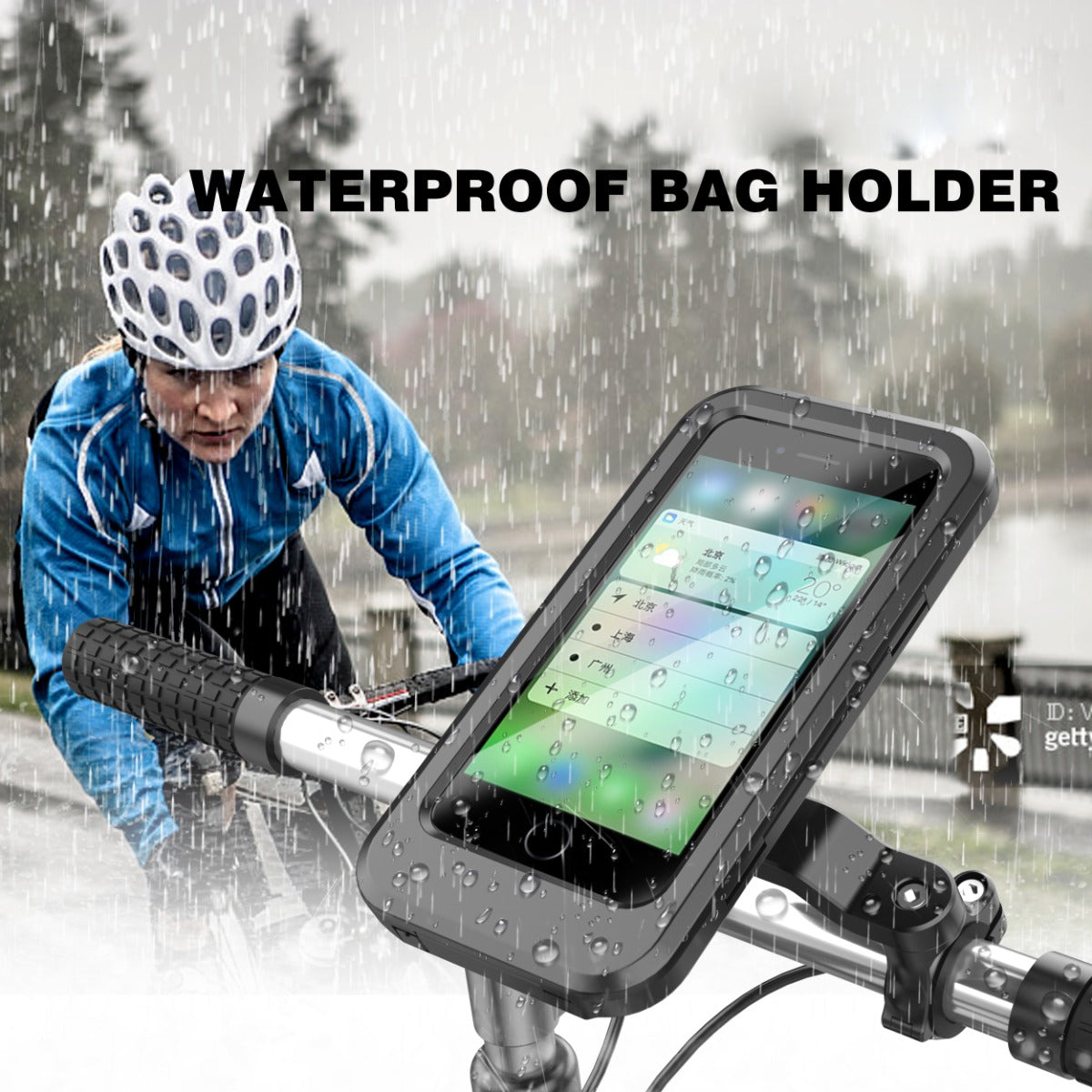 PhoneBits Bike Phone Holder Waterproof, Mountain Bike Phone Holder Waterproof