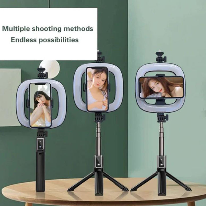 Earldom Ring Light Selfie Stick Tripod, Selfie Ring Light with Tripod Stand & Phone Holder