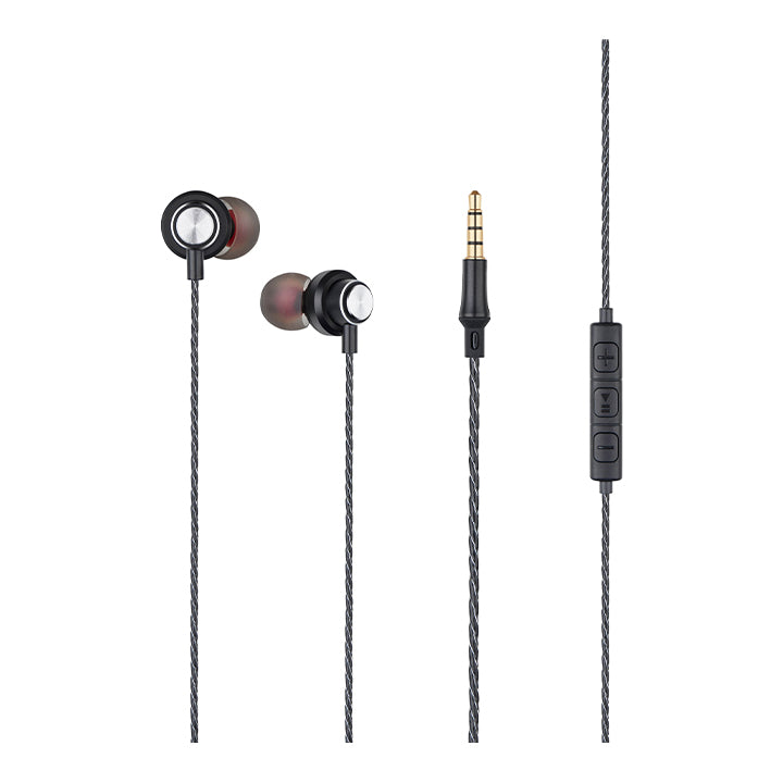 Budi Wired Earphones, Handsfree with Mic, In Ear Wired Earphones with Type C Connector, Noise Isolating Handsfree