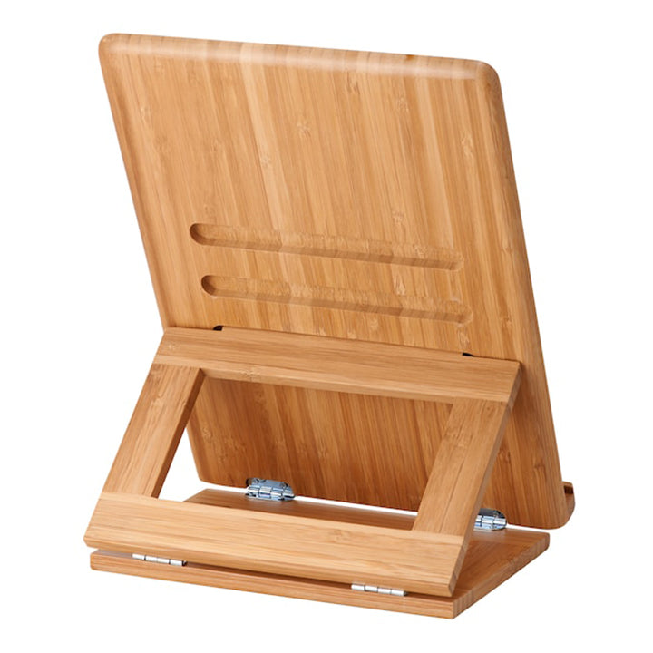 Tablet Stand, Wooden Organizer Desktop Holder, Foldable Universal Multi-Angle Stand and Mobile Holder