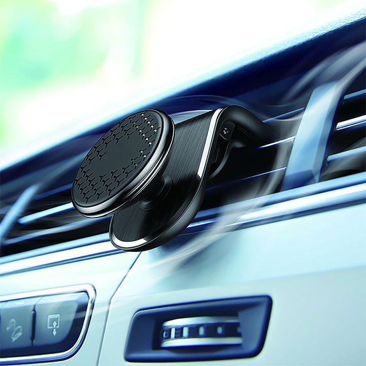 PhoneBits Magnetic Car Phone Holder, Air Vent MagSafe Car Mount Holder Compatible with iPhone/ Smartphones, In Car Phone Mount Holder, Magnetic Wireless Mobile Phone Holder for Car