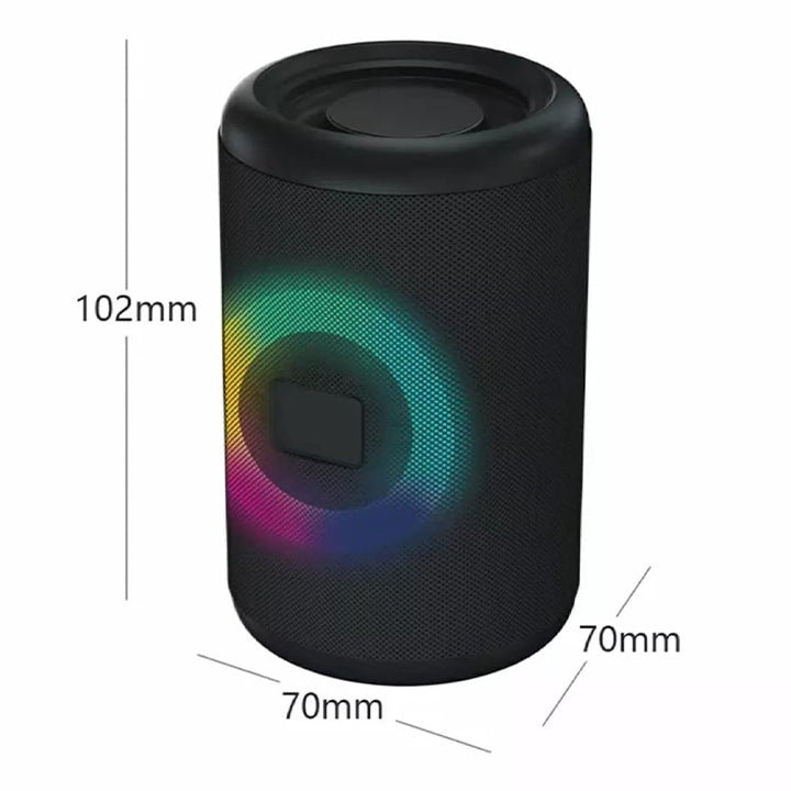 RGB Bluetooth Speaker, Multifunctional Bluetooth Speaker for Outdoor Party-Black