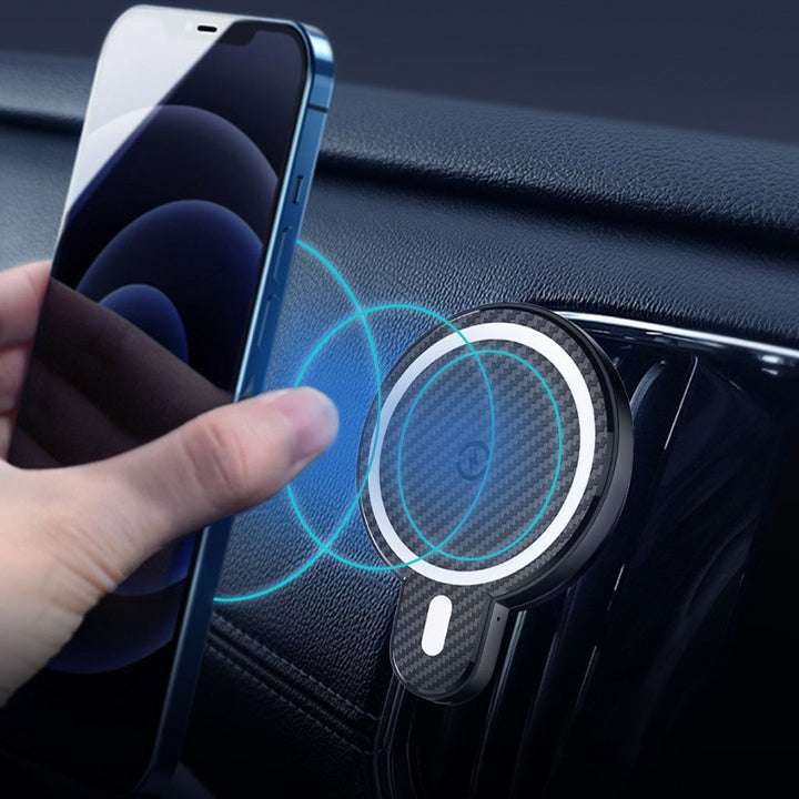 Wireless Charger & Magnetic Car Mount Holder, Car Vent Phone Mount, Car Phone Holder