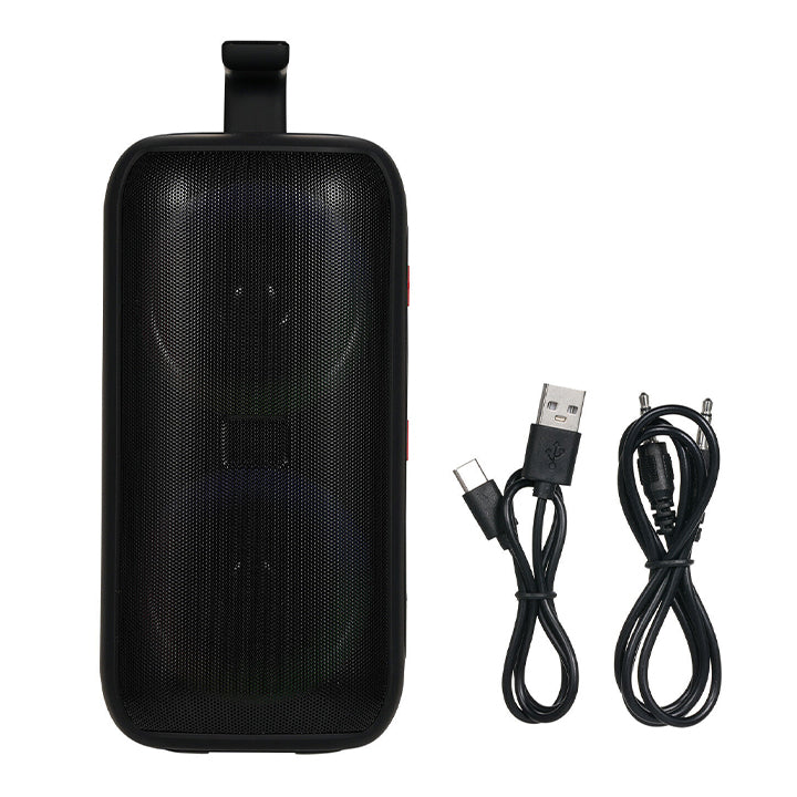 Portable RGB Light Bluetooth Speaker, Wireless Speaker with Enchanting RGB Lights-Black