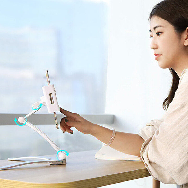 PhoneBits 2 in 1 Kitchen Mount Stand, Mobile Tablet Holder, Mobile Phone Desktop Stand
