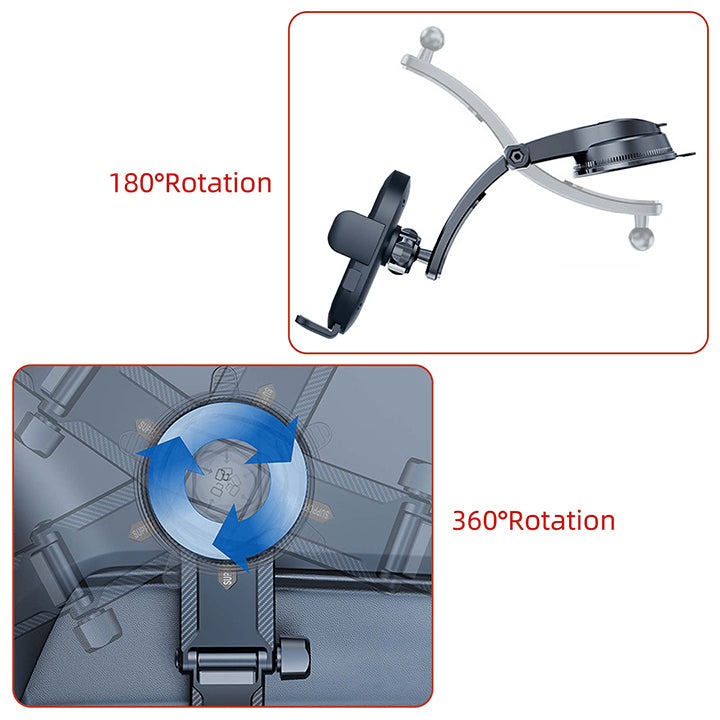 Earldom Smart Universal Magnetic In-Car Multi-angle Phone Holder with Dashboard Mount