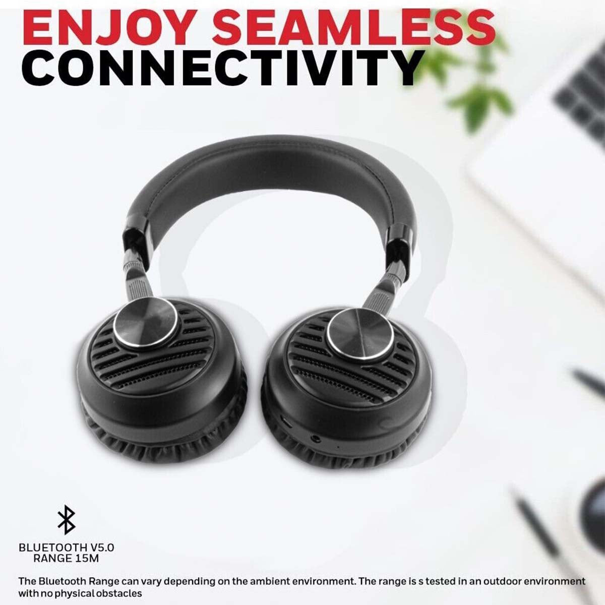 Earldom Bluetooth Headset, Wireless Bluetooth Headphones, Stereo Earphones with Mic