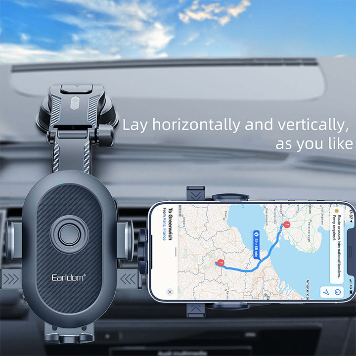 Earldom Smart Universal Magnetic In-Car Multi-angle Phone Holder with Dashboard Mount
