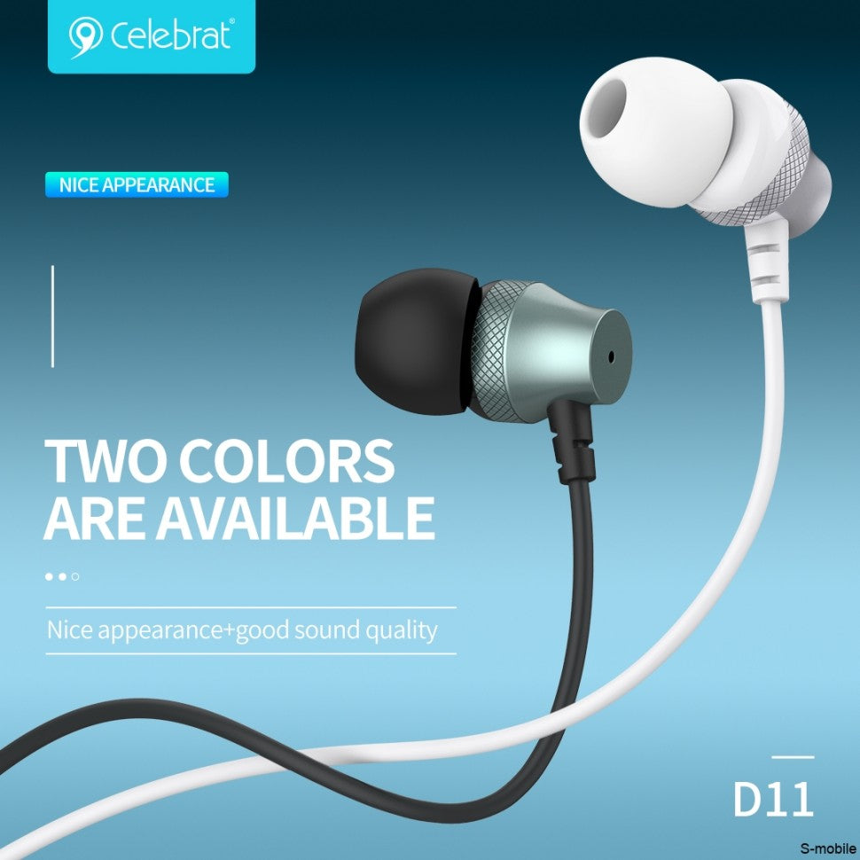 PhoneBits Smart Stereo Bass Music Earphones with Mic, In Ear Wired AUX Handsfree, Noise Isolating Wired Earphones