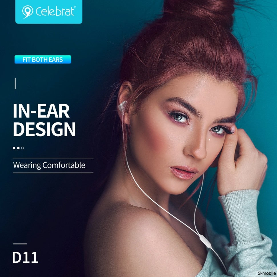 PhoneBits Smart Stereo Bass Music Earphones with Mic, In Ear Wired AUX Handsfree, Noise Isolating Wired Earphones